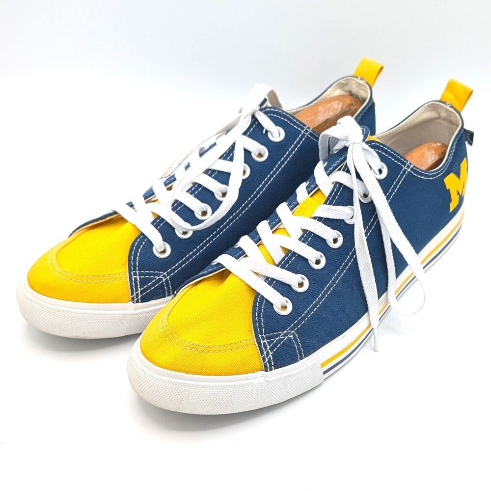 Skicks University of Michigan Navy & Yellow Low Top Sneaker Men's Size 11M